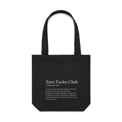 ZERO FUCKS CLUB TOTE Thumbnail